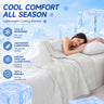 DreamNestra Cooling Blanket – Clover-Quilted Breeze for Hot Sleepers