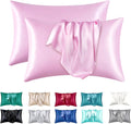DreamNestra Satin Pillowcase Set – Queen Duo for Silky Sleep Nights