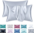 DreamNestra Satin Pillowcase Set – Queen Duo for Silky Sleep Nights