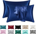 DreamNestra Satin Pillowcase Set – Queen Duo for Silky Sleep Nights