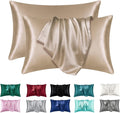 DreamNestra Satin Pillowcase Set – Queen Duo for Silky Sleep Nights