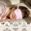DreamNestra Silk Sleep Mask – Zero Pressure, Cloud-Soft Blackout