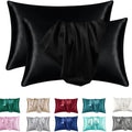 DreamNestra Satin Pillowcase Set – Queen Duo for Silky Sleep Nights