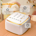DreamNestra Sound Machine – 30 Sounds, Warm Glow, All-Night Charge